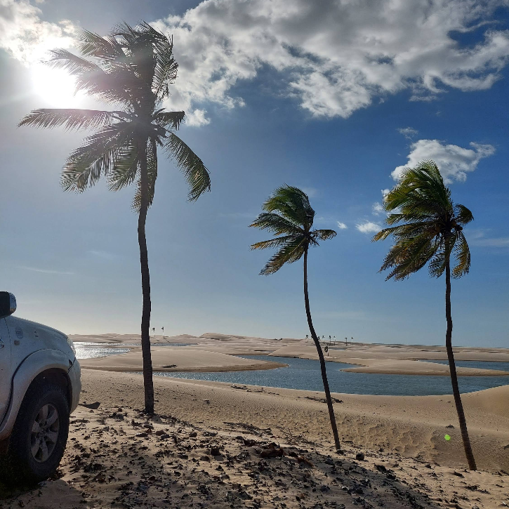 Formações de água em Tutóia, Maranhão